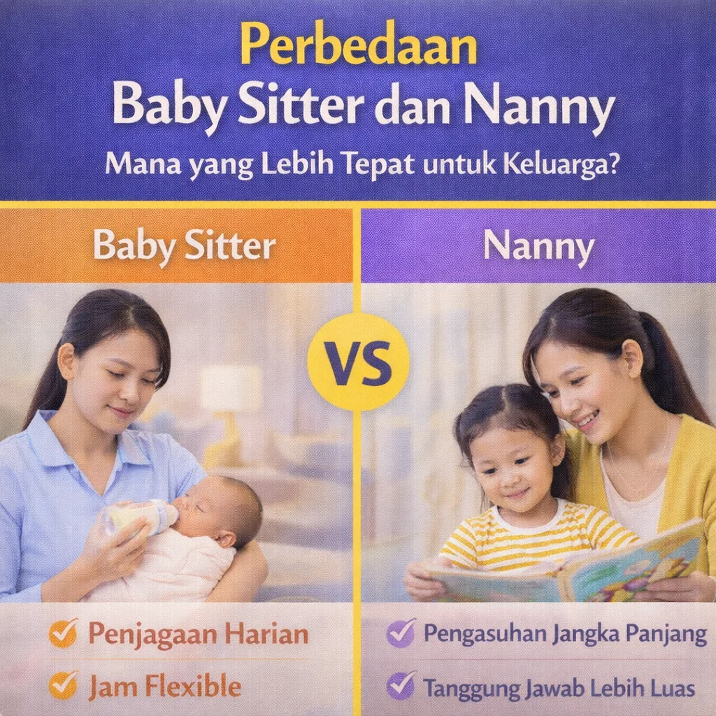 Perbedaan Baby Sitter dan Nanny
